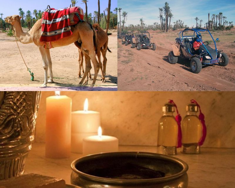 Marrakech: Half-Day Tour with Buggy Ride, Camel Ride and Spa - Dune Buggy Ride: 1 Hour 45 Minutes of Actual Driving