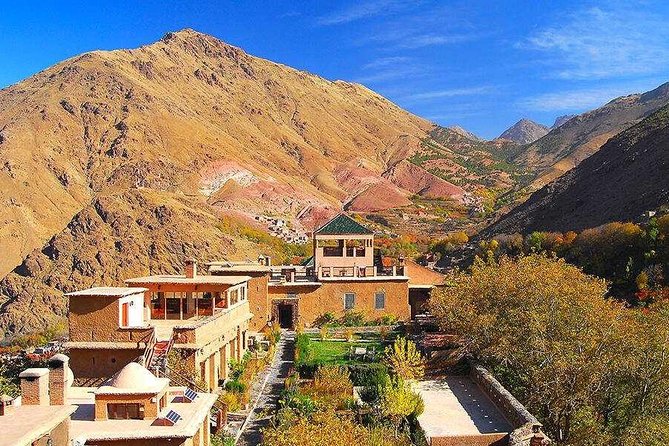 Marrakech High Atlas mountains 3 Valleys waterfalls & Camel Ride - Walking up to waterfalls near Mount Toubka