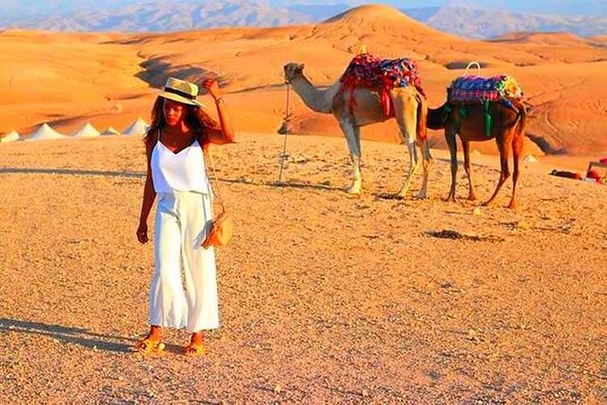 Marrakech High Atlas mountains 3 Valleys waterfalls & Camel Ride - Aroumd Village tea and Berber family time