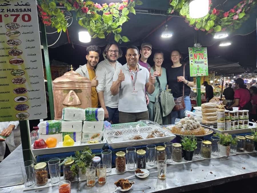 Marrakech: Local Food Tasting Tour with a Guide - Stop-by-stop: Argana, local restaurant, and Mellah visit
