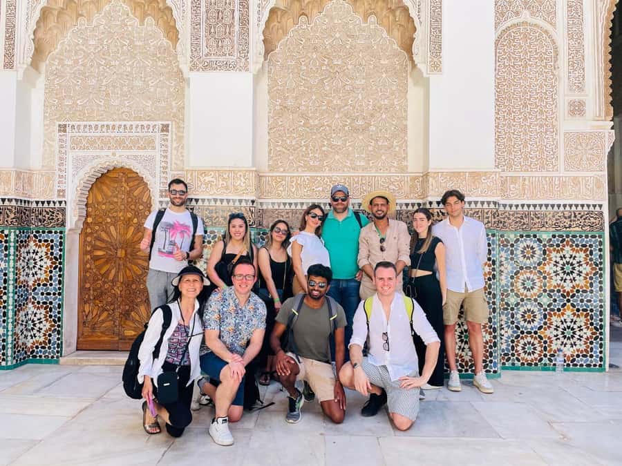 Marrakech: Madrasa Ben Youssef, Secret Garden & Medina Tour - Koutoubia Mosque Photo Stop: One Landmark to Anchor Your Photos