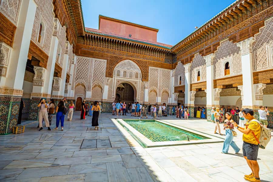 Marrakech: Madrasa Ben Youssef, Secret Garden & Medina Tour - What the Walking Route Feels Like in Real Life