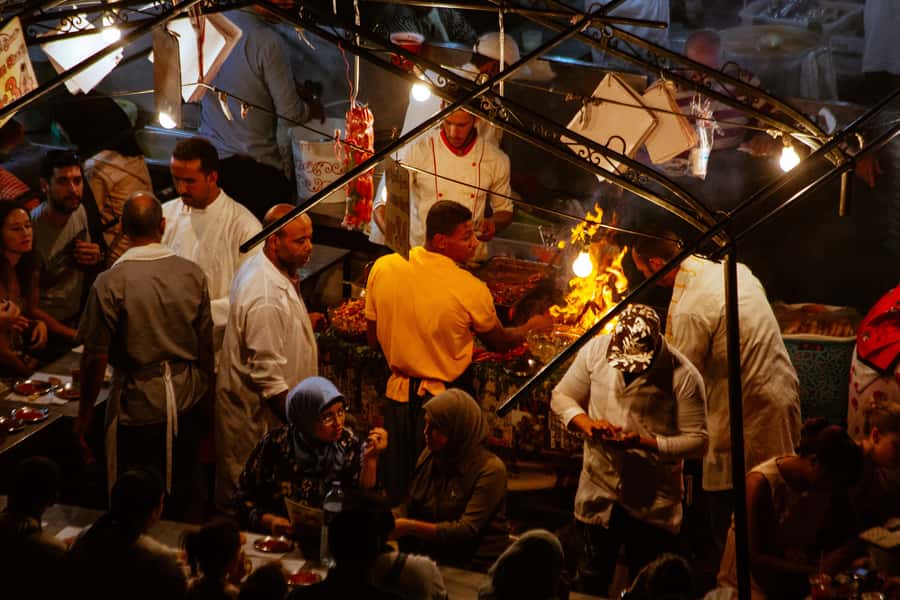 Marrakech Magic 2.5-Hour Private Night-Time Tour - The illuminated 12th-century mosque and quieter lanes