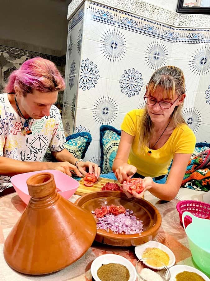 Marrakech: Moroccan Cuisine Cooking Class in Local Home - From chopping to bubbling: the tagine workflow you will actually use