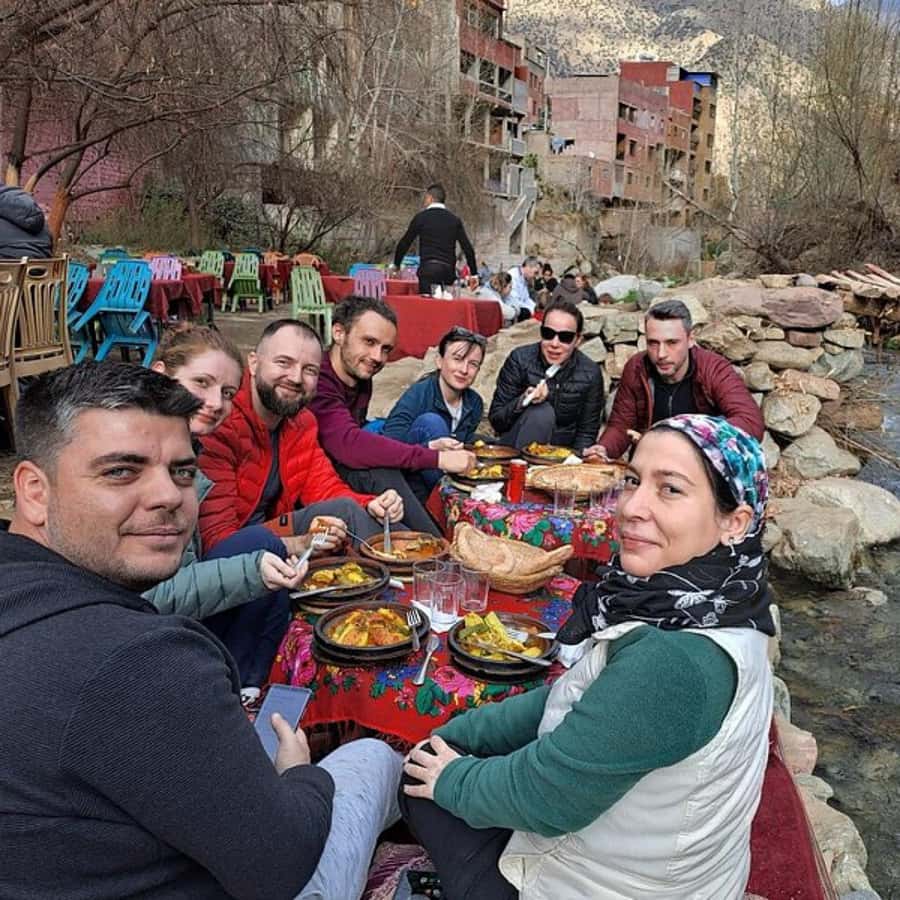 Marrakech: ourika valley lunch & guided hike to waterfalls - Riverside lunch at the Ourika River: the meal that anchors the day