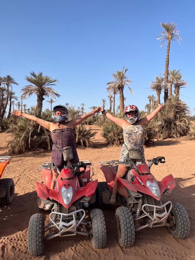 Marrakech: Palm Grove and Jbilat Desert Quad Bike Tour - Getting started: KFC Jemaa el-Fna or your riad, then kit up