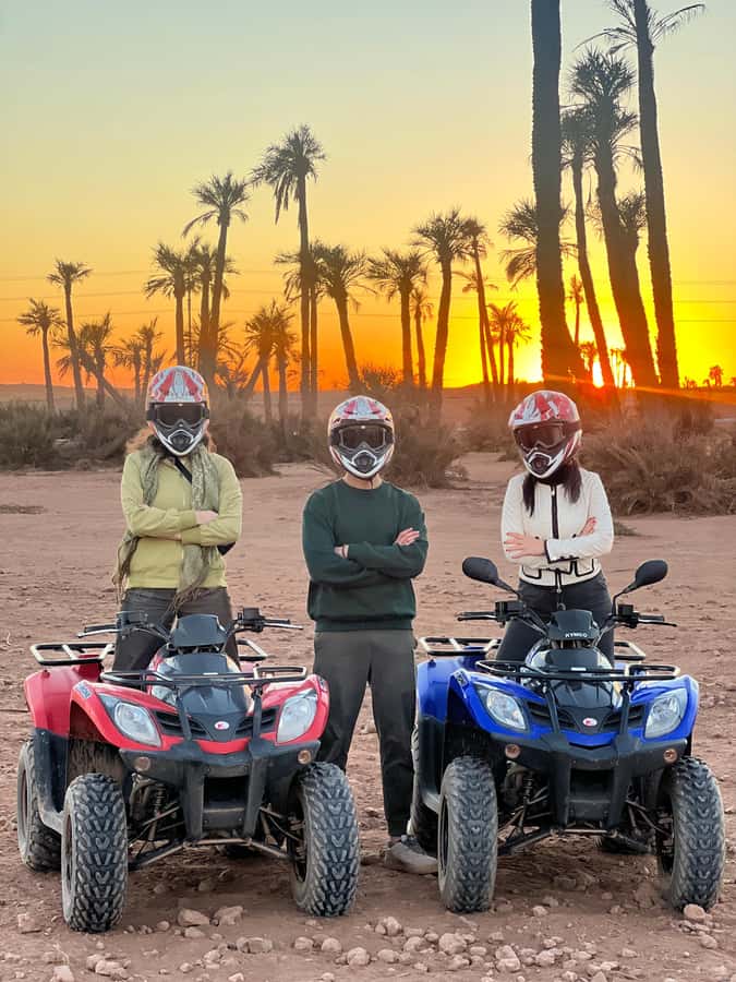 Marrakech: Palm Grove and Jbilat Desert Quad Bike Tour - Palm Grove and Palmeraie stops: tea, photos, and a quick pause