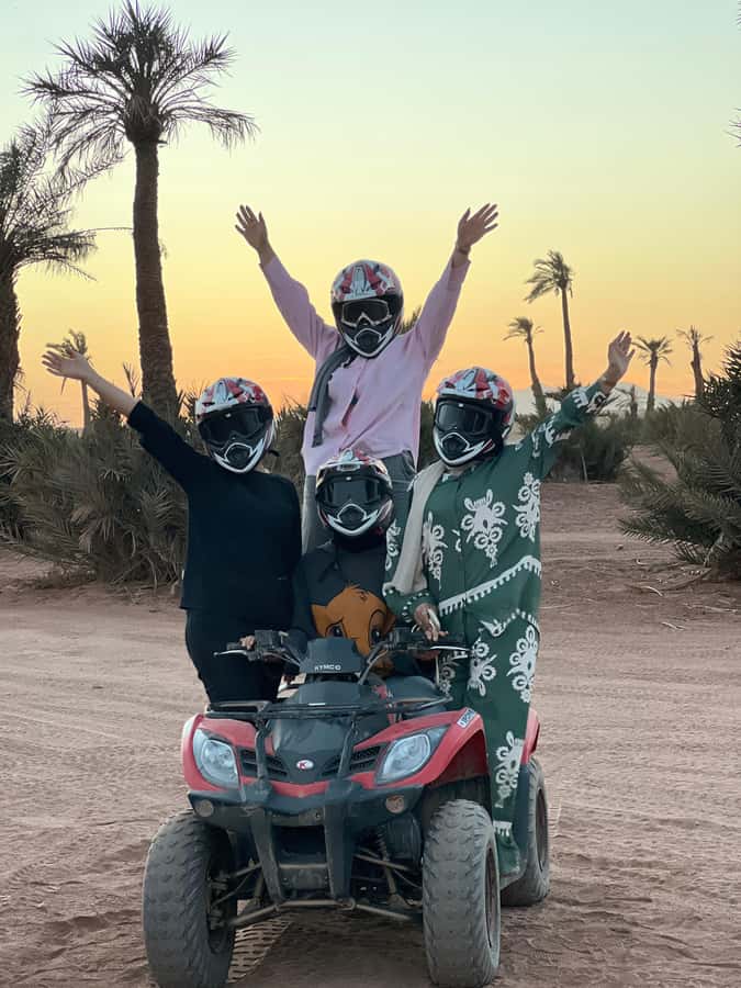 Marrakech: Palm Grove and Jbilat Desert Quad Bike Tour - Jbilat desert riding: fast fun, real scenery, and guides who watch your pace
