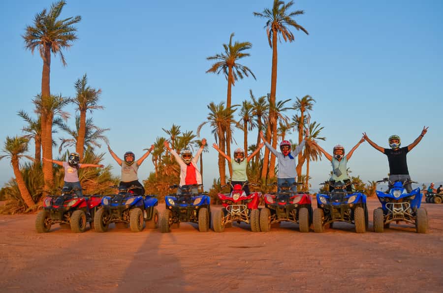 Marrakech: Palm Grove Quad Bike Tour - The 2-hour quad ride: rocky desert textures and palm grove contrasts