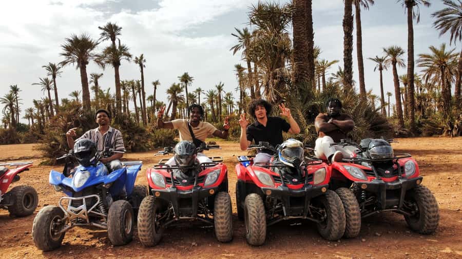 Marrakech: Palmeraie Guided Quad Biking Tour with Tea - Two Hours on a Quad: Riding Pace, Terrain, and First-Time Confidence