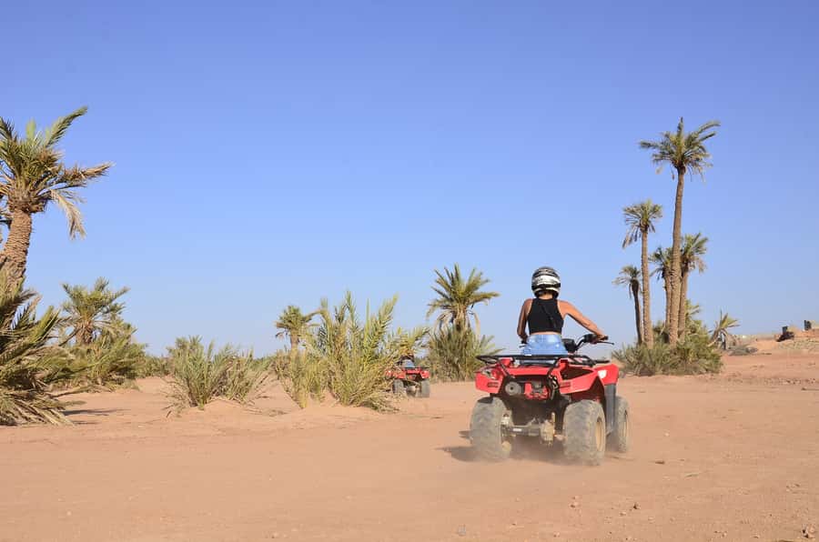 Marrakech: Palmeraie Guided Quad Tour with Tea Break - The first 45 minutes: when you get to actually ride