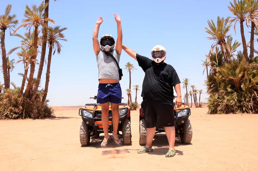 Marrakech: Palmeraie Guided Quad Tour with Tea Break - What to wear and bring so the dust does not ruin your day