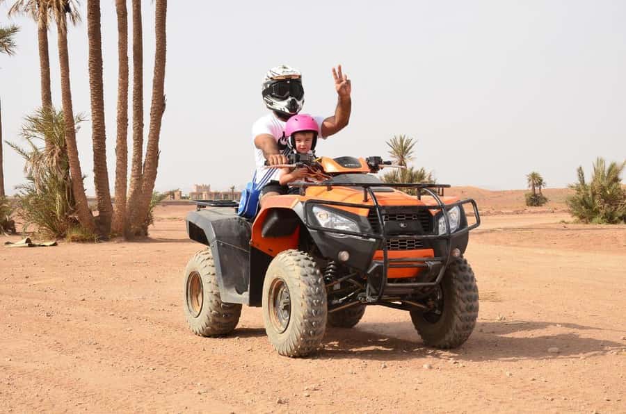 Marrakech: Quad activity in the Palmeraie with Tea break - Atlas Mountain Views and the Jbilets Desert Edge Effect