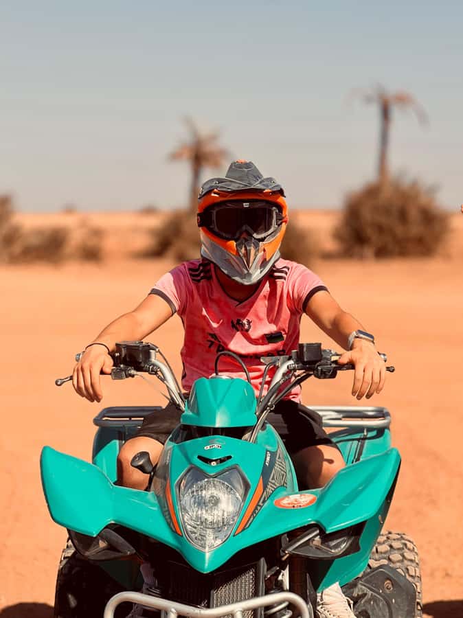 Marrakech: Quad activity in the Palmeraie with Tea break - Quad Training and Safety Gear That Makes a Difference