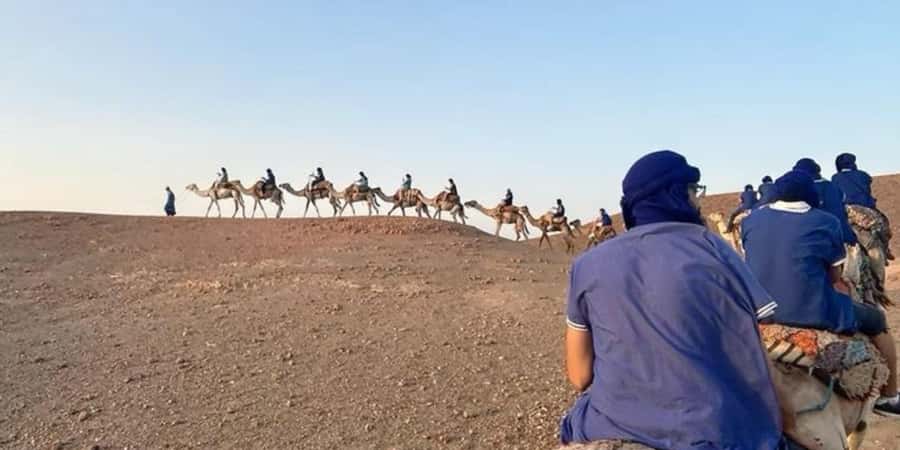 Marrakech: Quad Bike and Camel, Dinner Show in Agafay Desert - Camel ride at golden hour: short, scenic, and listen to the guide