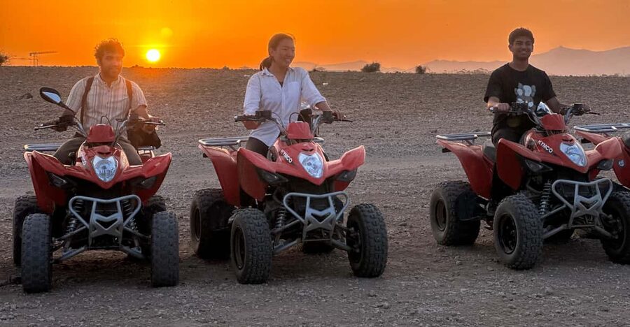 Marrakech: Quad Bike excursion at the sunset with Tea Break - Riding the Palmeraie palms, then moving into Jbilet terrain