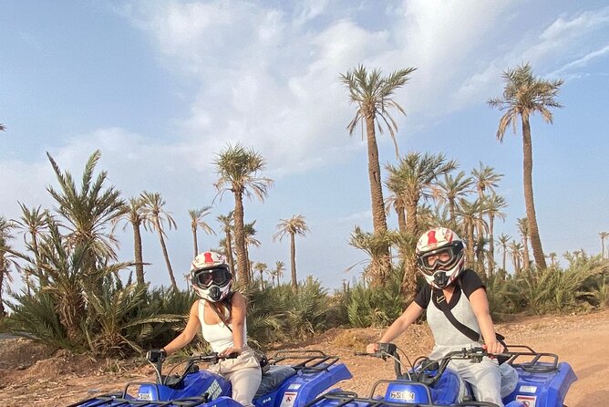 Marrakech Quad Bike Experience with Hotel Pick up and Drop Off - What you get included: helmet, water, snacks, and a tea break