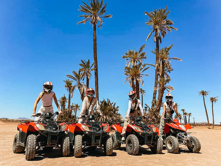 Marrakech: Quad Bike Tour to Palm Oasis and Jbilat Desert - Getting From Your Riads to the Palmeraie Quad Zone