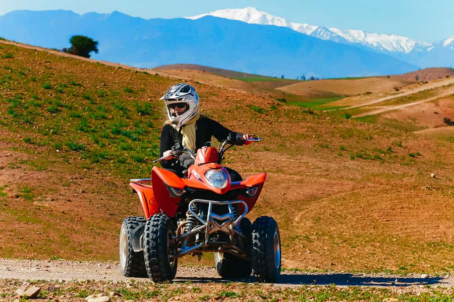 Marrakech: Quad Bike Tour to Palm Oasis and Jbilat Desert - Photo Stops in the Palms, Including Balloon Skies