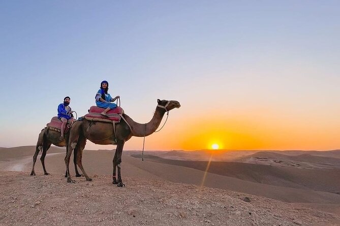Marrakech: Sunset Dinner in Agafay Desert and camel ride - Leaving Marrakech For Agafay at Golden Hour