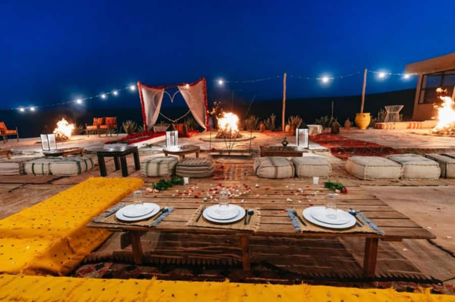 Marrakech: Sunset Dinner in Agafay Desert with Camel Ride - Agafay at Sunset, Close Enough for a Real Treat
