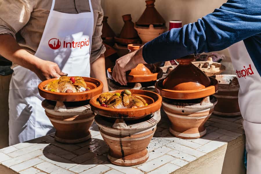 Marrakech: Tajine Cooking Class in a Traditional Riad - The riad kitchen: where cooking becomes a real skill