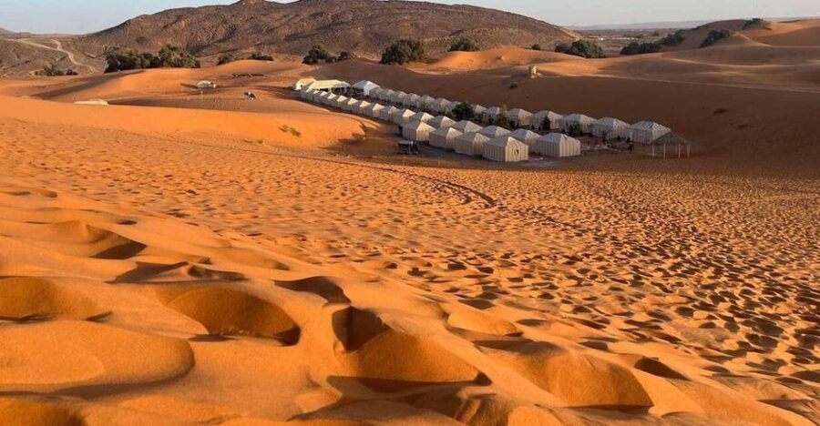 Marrakech to Merzouga: 3-Day Sahara Desert Tour & Camel Ride - Merzouga and Erg Chebbi: sunrise and sunset camel rides, plus sandboarding odds