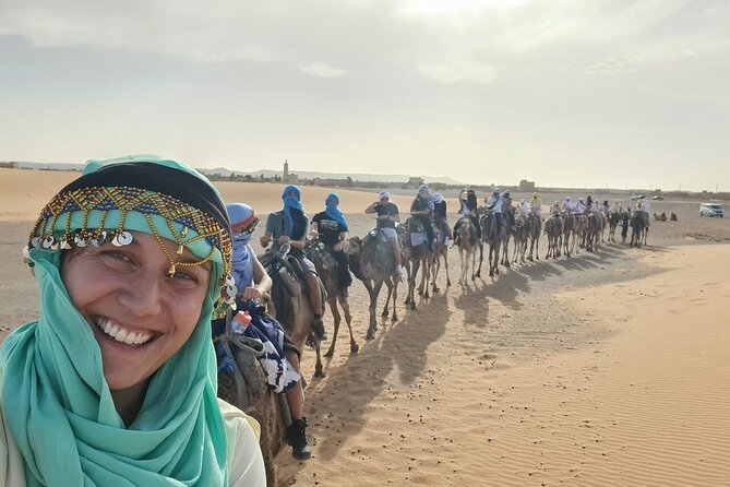 Marrakech to Merzouga Desert 3-Day via the High Atlas Mountains - Camel ride and sandboarding: what you should expect