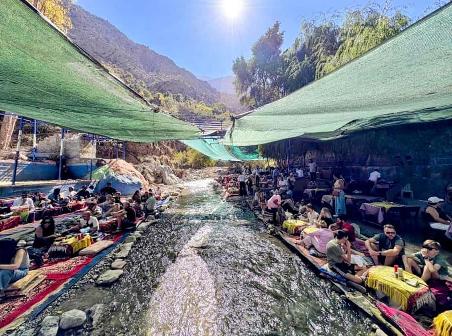 Marrakesh: Ourika Waterfalls, Atlas Mountains, Lunch + Guide - Ourika Valley downtime, river tea, and lunch by the water