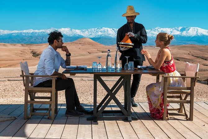 Marrakesh: Sunset Dinner in Agafay Desert with Show & Transfers - Getting there from Marrakech: transfers, meeting point, and real timing