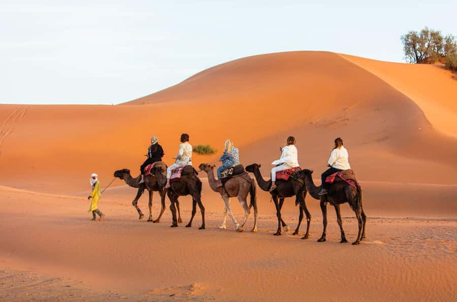 Merzouga: 1-Night in Desert Camp With Dinner & camel ride - Tea, dinner, and Berber drumming at camp