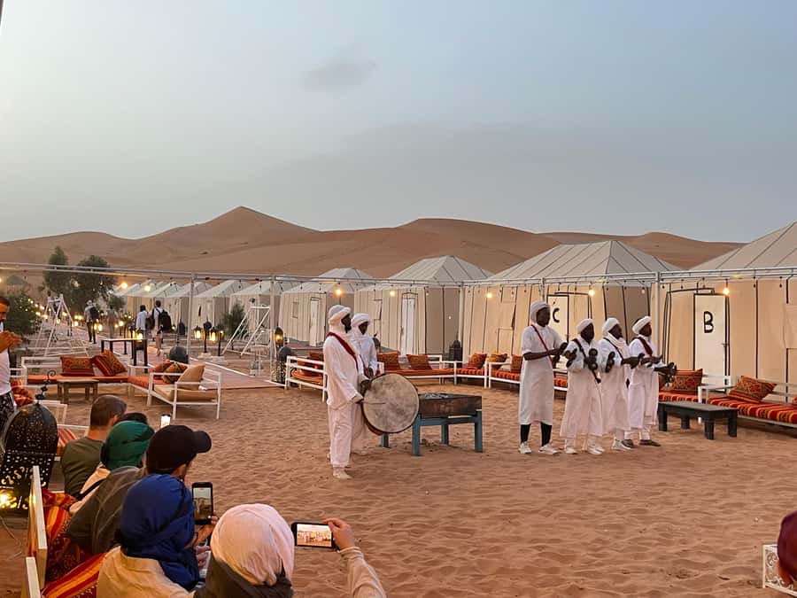 Merzouga: 1-Night in the luxury camp. camel ride & Dinner - Food reality check: dinner, breakfast, and drinks
