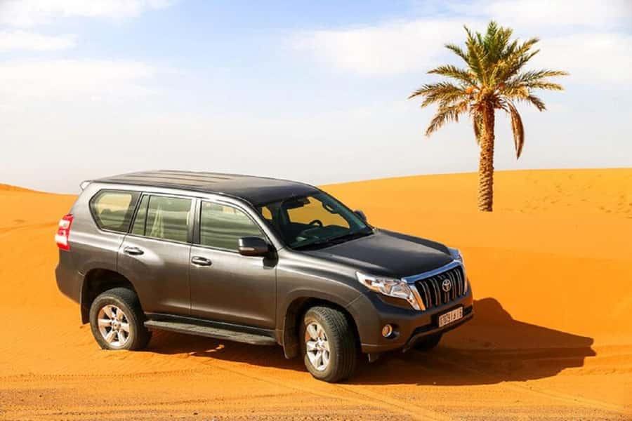Merzouga 4x4 Desert Tours & Excursions - The Dakar-style drive: black volcanic rock and big dune energy