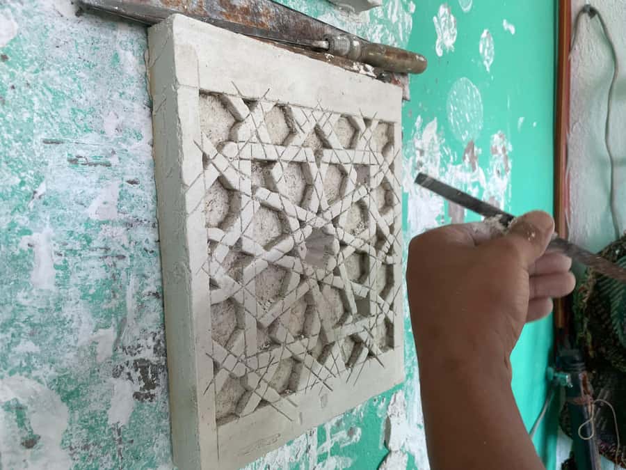 Moroccan Plaster Sculpture Workshop - A realistic timeline: learning basics, then carving your own draft