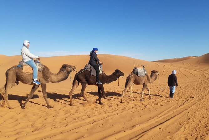Night in Erg chebbi Desert, Camel Ride, Departure From Errachidia - Leaving Errachidia at 14:00, and what that Ziz Valley stop adds