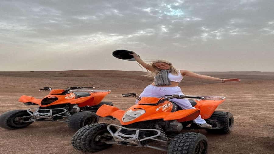 package: Agafay dinner, Sunset, show , Quad or Camel Ride - Candlelit Moroccan dinner: tagines, couscous, and dessert