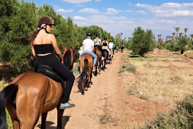 Private horseback ride in the Palmeraie of Marrakech - Your Guide and the Stable Welcome