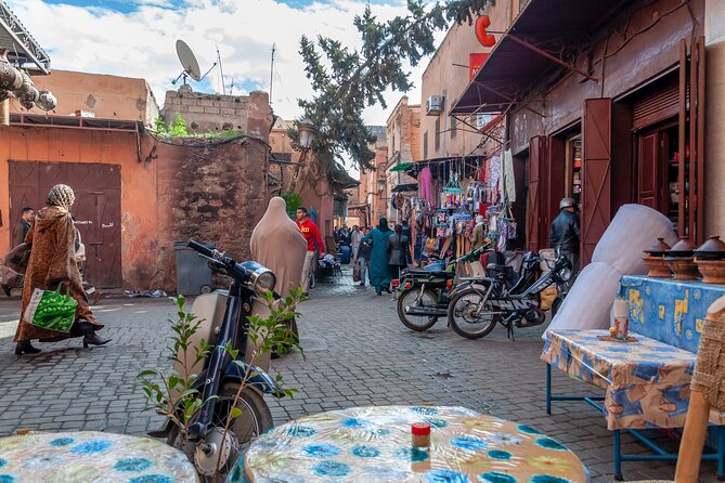 Private Marrakech excursion, camel ride or quad from Casablanca - Passing Majorelle Garden from the street, so manage expectations