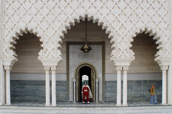 Private Rabat Day Trip from Casablanca - The Mausoleum of Mohammed V: white onyx under a big dome (included ticket)