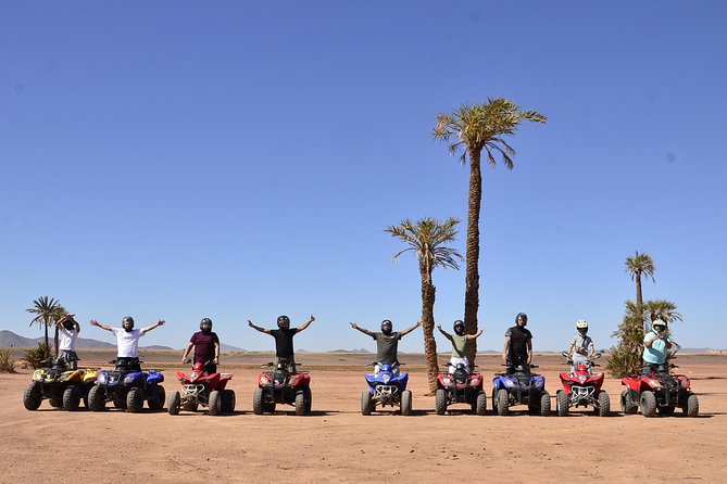 QUAD BIKE Marrakech - Palmeraie ride route: rocky plains, dry rivers, and Berber villages