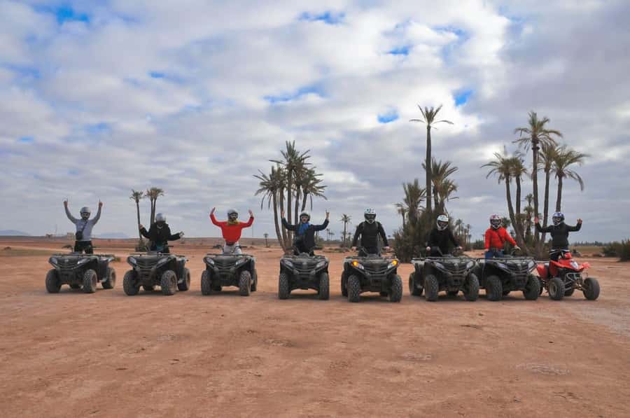 Quad biking adventure in Marrakech - The 2-Hour Ride: Palm Groves, Hills, Berber Villages, and Rocky Desert
