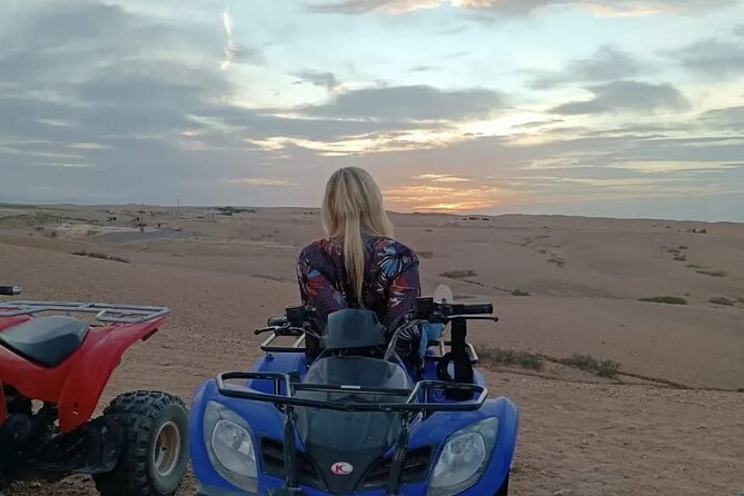 Quad Biking & Camel Ride in Agafay Desert with Dinner Show - Drinks and Desert Comfort: Simple hydration and tea culture