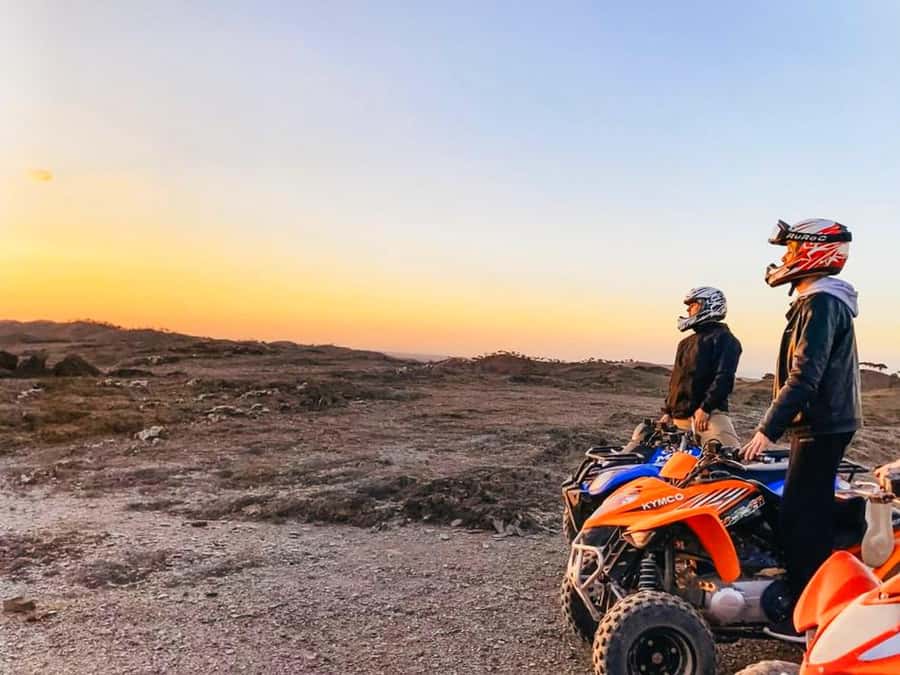 Quad biking in Agafay Desert with lunch & Camel Ride & pool - Lunch at a Berber camp: tajine, salad, bread, fruit, and tea
