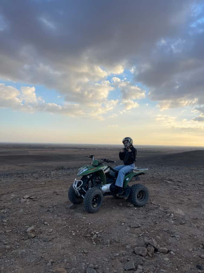 Quad biking in Marrakech's desert palm grove - Photo break timing: when the best shots actually happen