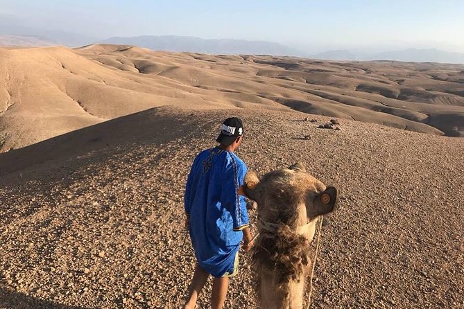 Sunset Camel Ride in the AGAFAY DESERT trip from Marrakech - Getting Dressed Like Touareg Nomads