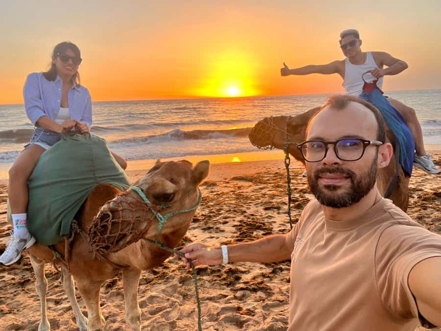 Tangier: Sunset, Tea, Sweets, Camel Ride, and Hercules Caves - Hercules Caves at Golden Hour: The Big-Image Views