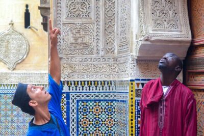 Tour guide in the old city of Fez
