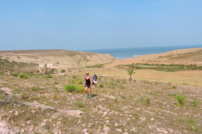 Walk between Argan Forest, Ocean & Waterfalls. 12 km - Lunch in a Moroccan home: tajine, French conversation, and real warmth